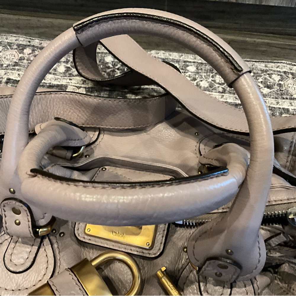 Chloe’ Leather Paddington Handbag w/Crossbody Strap Made in Italy - Picture 9 of 14